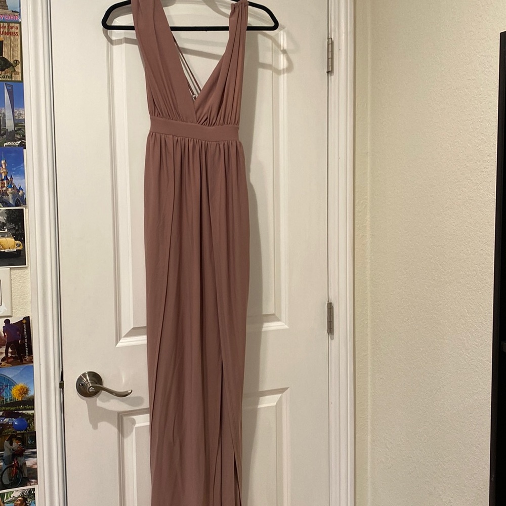 Mauve maxi dress